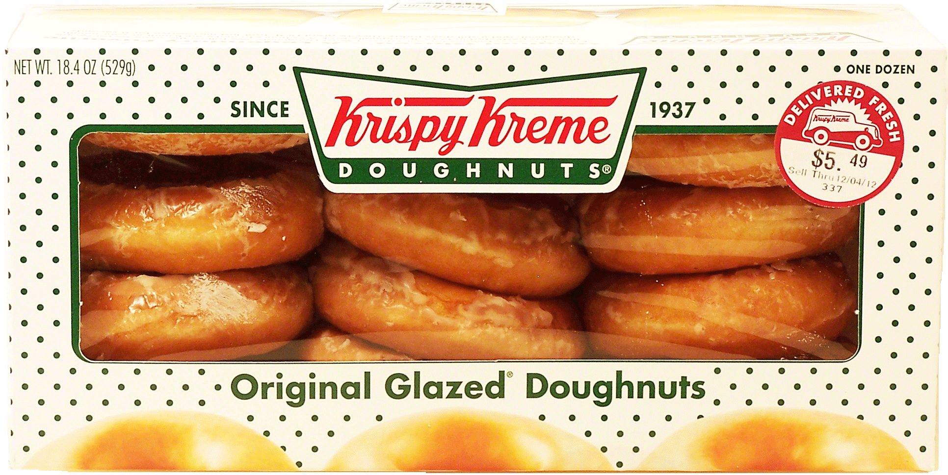 Krispy Kreme Doughnuts Original Glazed, 12-count Full-Size Picture